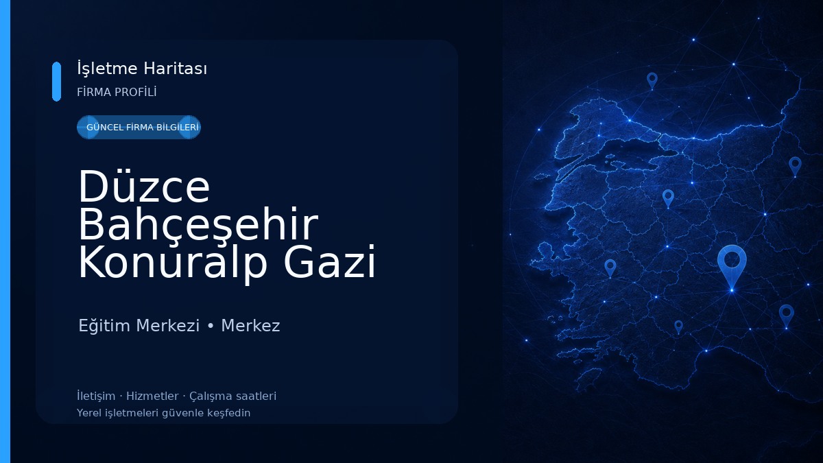 Düzce Bahçeşehir Konuralp Gazi Gençlik Merkezi Eğitim Merkezi