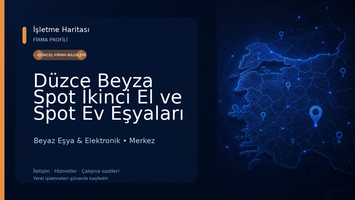 Düzce Beyza Spot İkinci El ve Spot Ev Eşyaları 