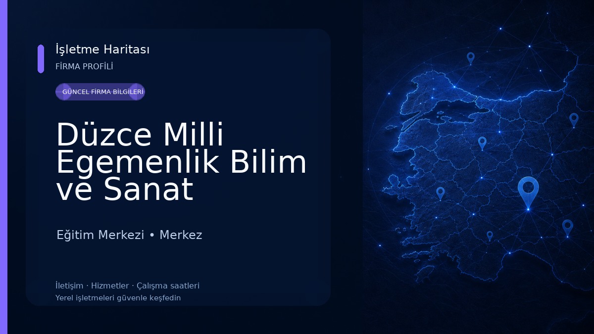 Düzce Milli Egemenlik Bilim ve Sanat Merkezi Eğitim Merkezi