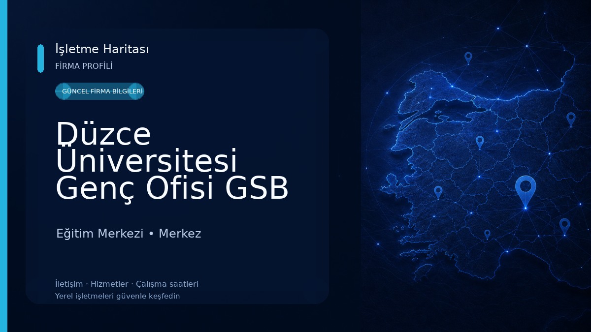 Düzce Üniversitesi Genç Ofisi GSB Eğitim Merkezi