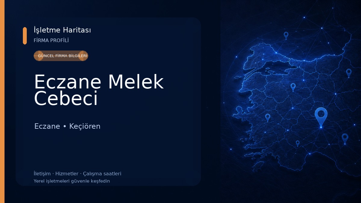 Eczane Melek Cebeci Eczane