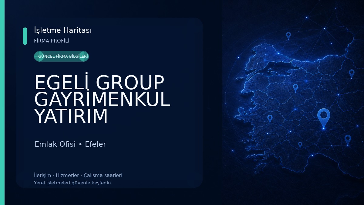 EGELİ GROUP GAYRİMENKUL YATIRIM DANIŞMANLIĞI Emlak Ofisi