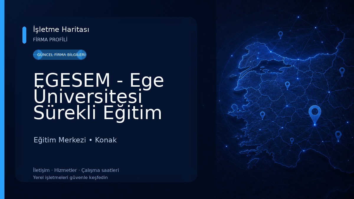 EGESEM - Ege Üniversitesi Sürekli Eğitim Merkezi