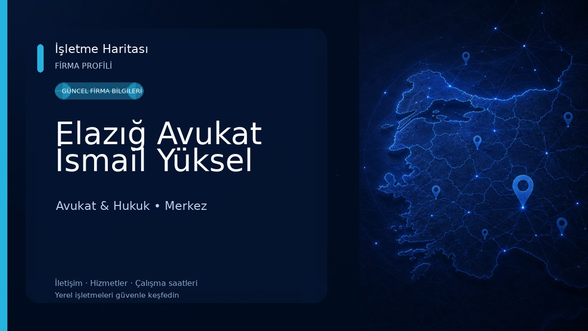Elazığ Avukat İsmail Yüksel