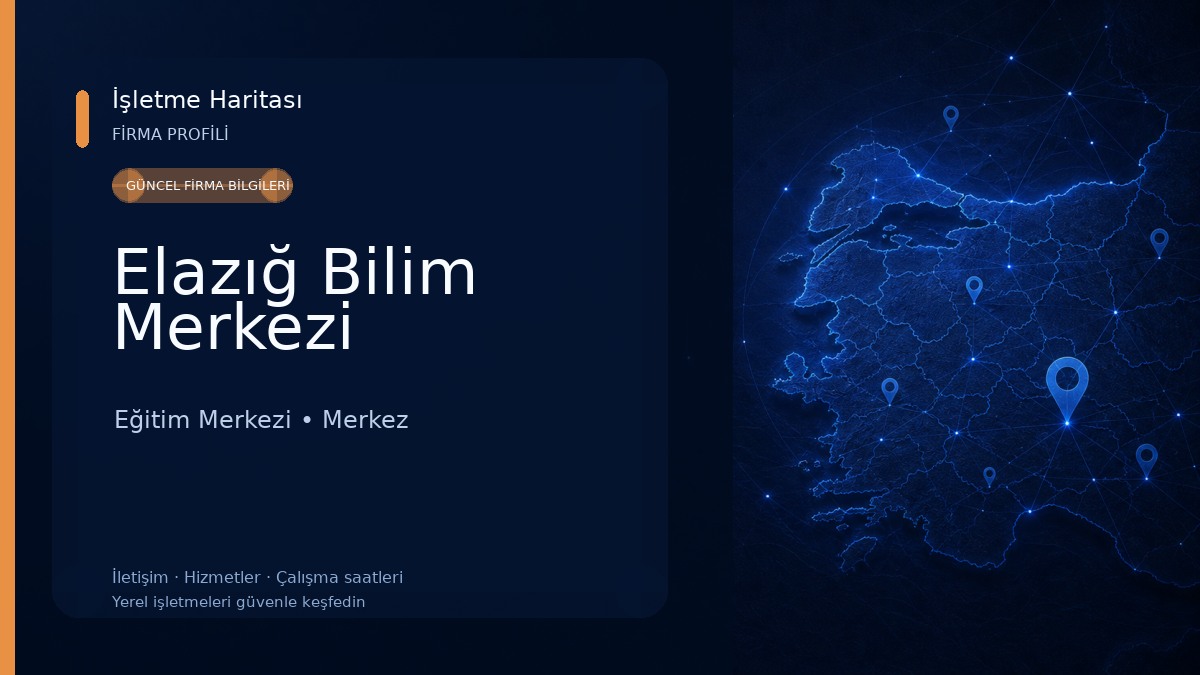 Elazığ Bilim Merkezi Eğitim Merkezi