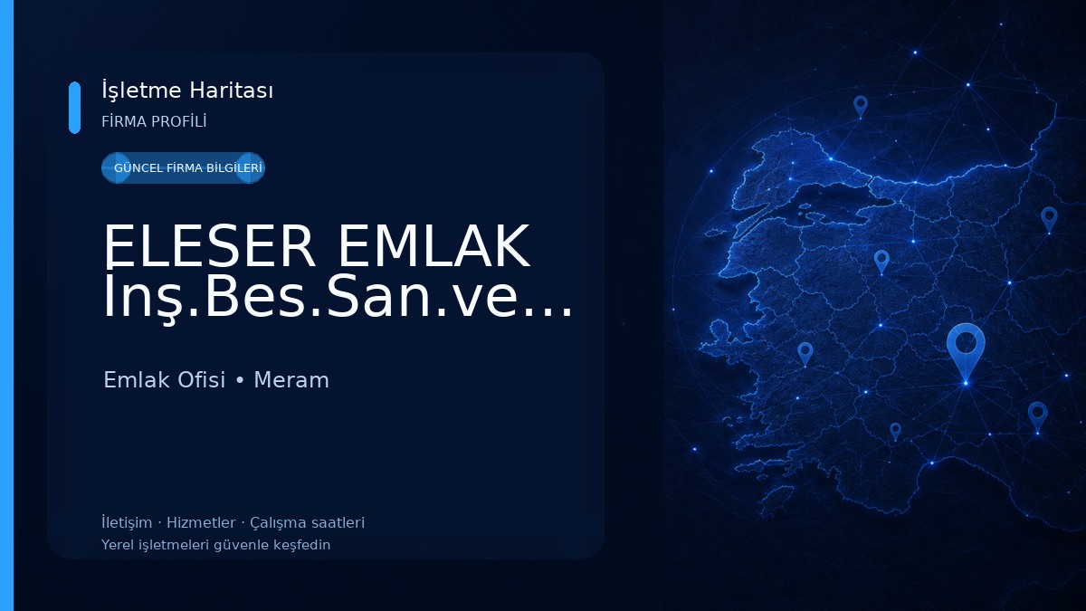 ELESER EMLAK İnş.Bes.San.ve.Tic.Ltd.Şti