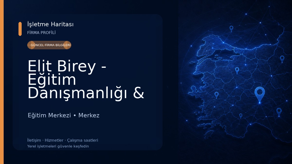 Elit Birey - Eğitim Danışmanlığı & Uzaktan Eğitim Eğitim Merkezi