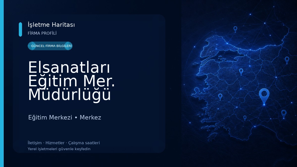 Elsanatları Eğitim Mer. Müdürlüğü Eğitim Merkezi