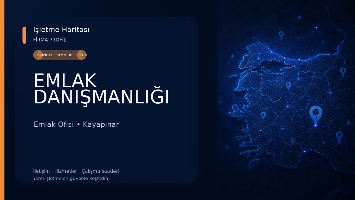 EMLAK DANIŞMANLIĞI Emlak Ofisi