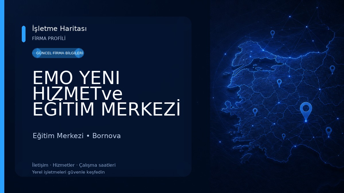 EMO YENI HIZMETve EĞİTİM MERKEZİ Eğitim Merkezi