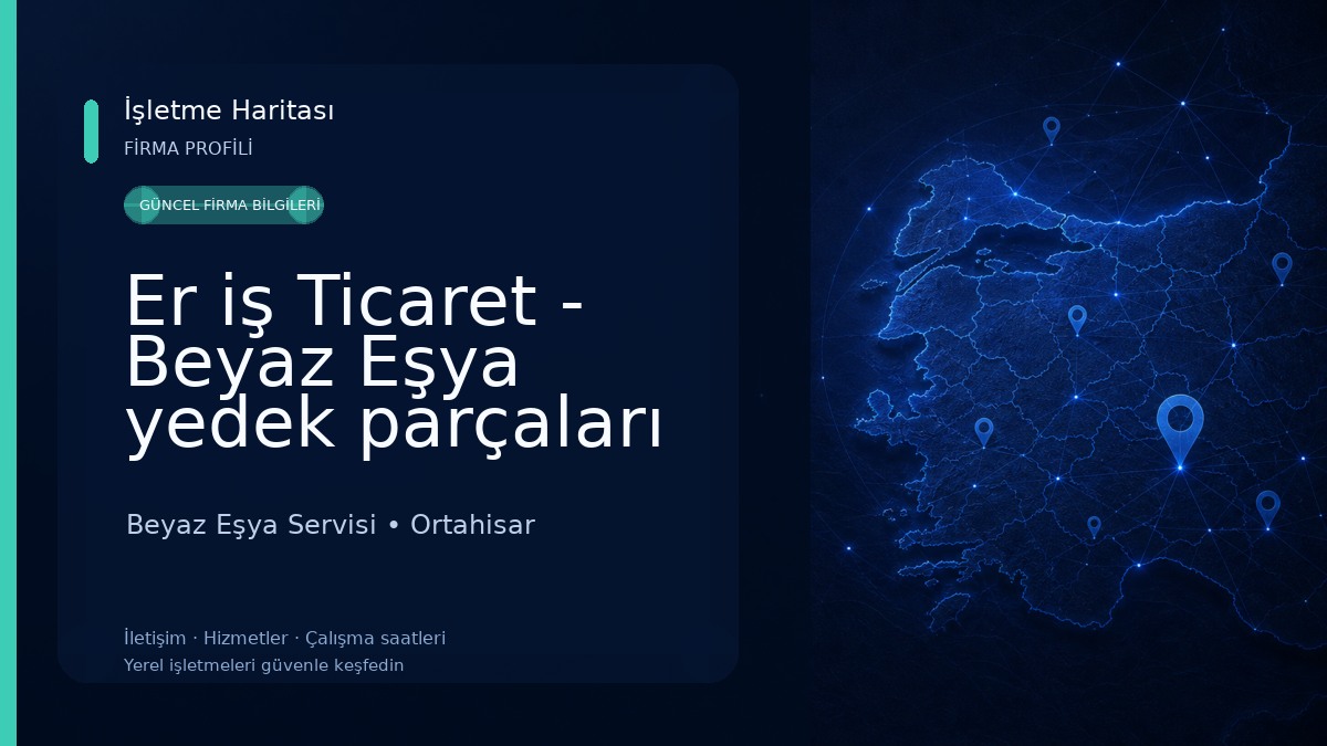 Er iş Ticaret - Beyaz Eşya yedek parçaları küçük ev aletleri tamirleri ufo tamiri