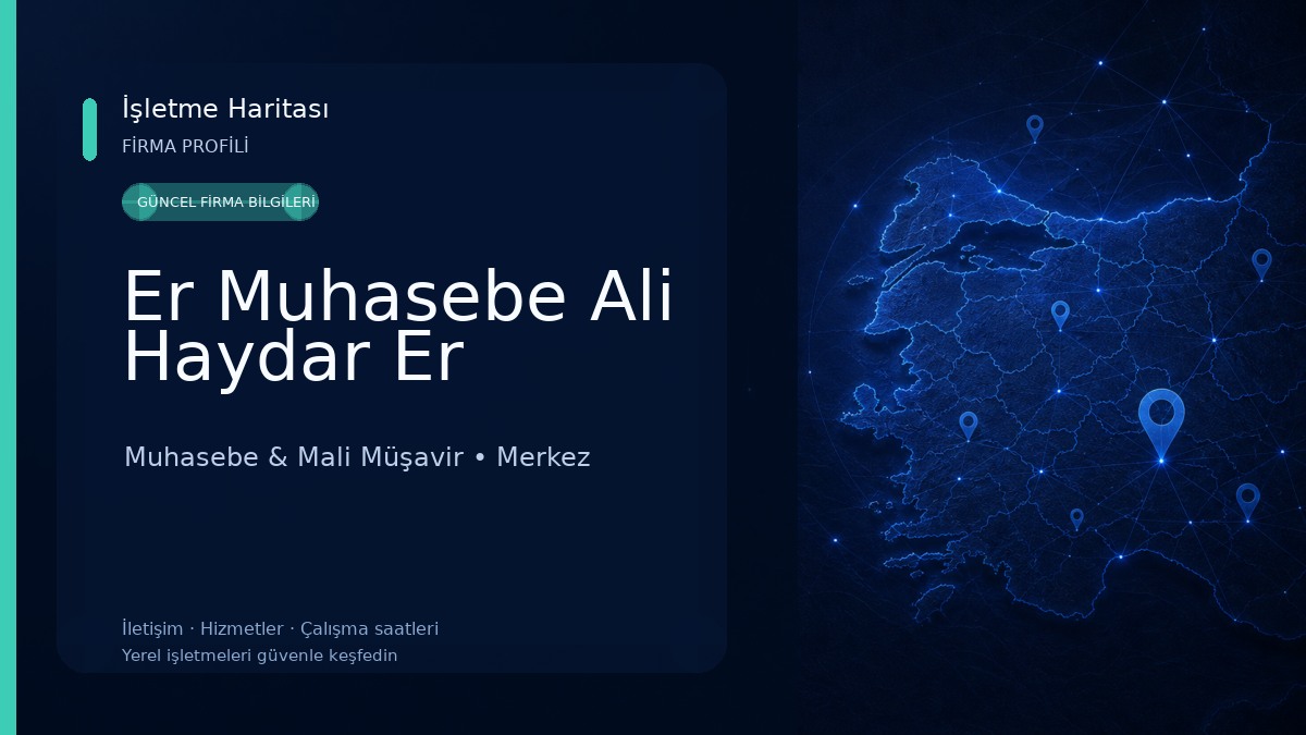 Er Muhasebe Ali Haydar Er Muhasebe & Mali Müşavir