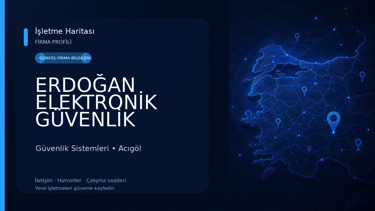 ERDOĞAN ELEKTRONİK GÜVENLİK SİSTEMLERİ