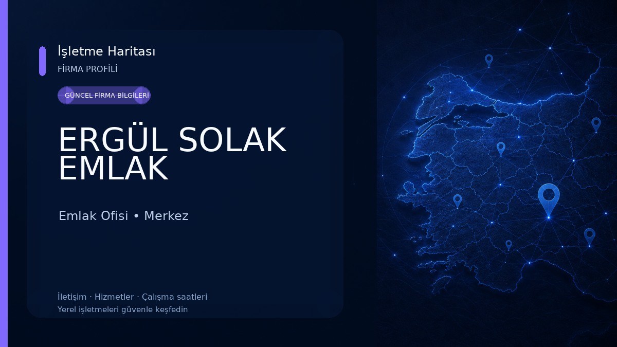 ERGÜL SOLAK EMLAK Emlak Ofisi