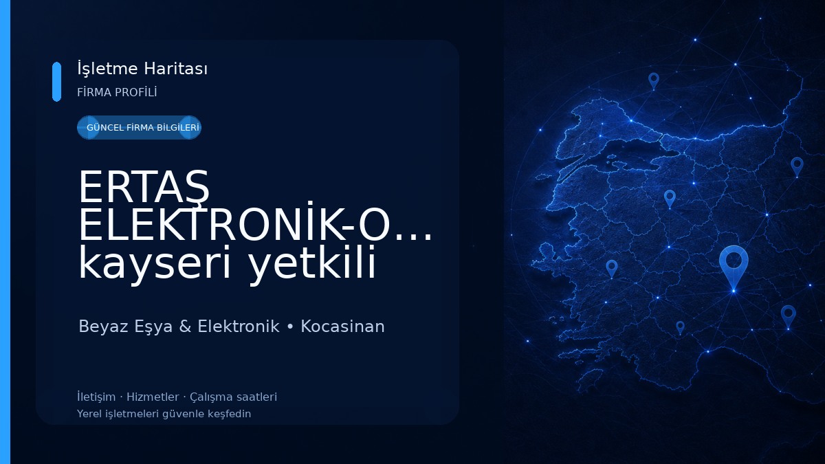 ERTAŞ ELEKTRONİK-Onvo-Saba-Nordmende-Senna kayseri yetkili servisi Beyaz Eşya & Elektronik