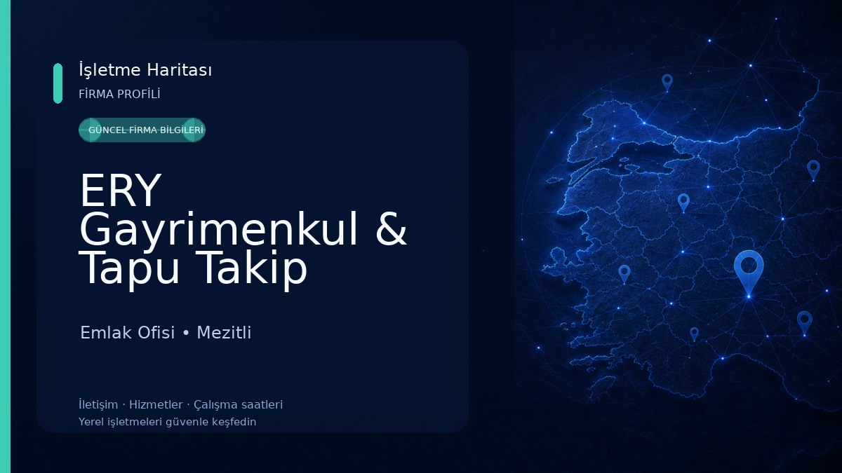 ERY Gayrimenkul & Tapu Takip Merkezi Emlak Ofisi