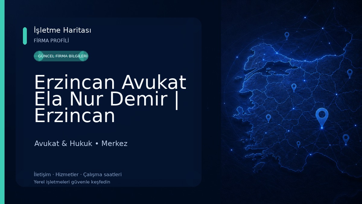 Erzincan Avukat Ela Nur Demir | Erzincan Boşanma Avukatı | Anlaşmalı,Çekişmeli,Nafaka,Velayet,Mal Paylaşım Avukatı Avukat & Hukuk