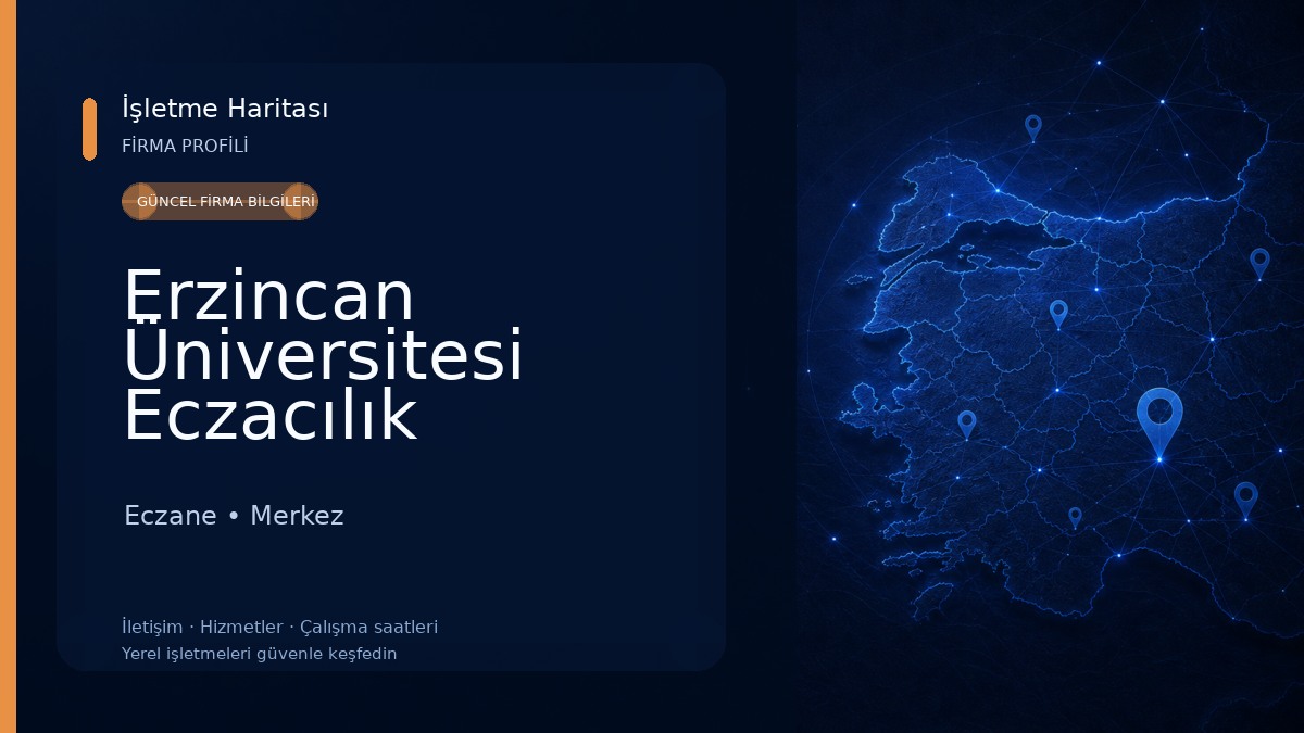 Erzincan Üniversitesi Eczacılık Fakültesi Eczane