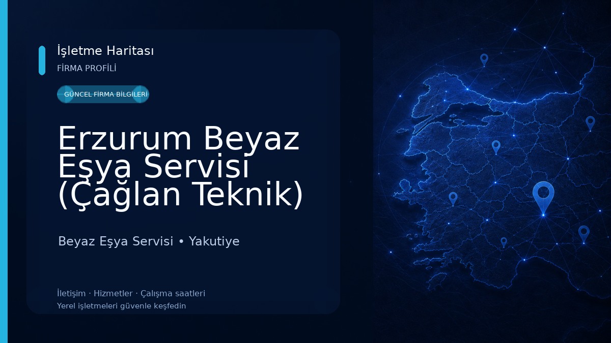 Erzurum Beyaz Eşya Servisi (Çağlan Teknik)