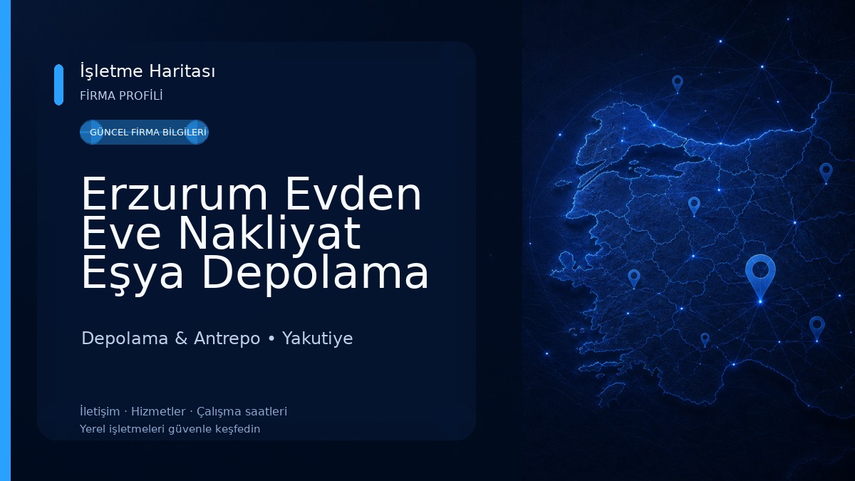 Erzurum Evden Eve Nakliyat Eşya Depolama Hizmeti 