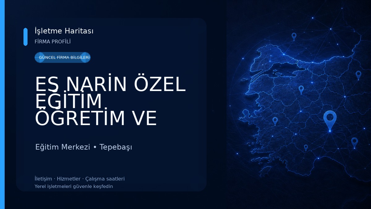 ES NARİN ÖZEL EĞİTİM ÖĞRETİM VE REHABİLİTASYON MERKEZİ