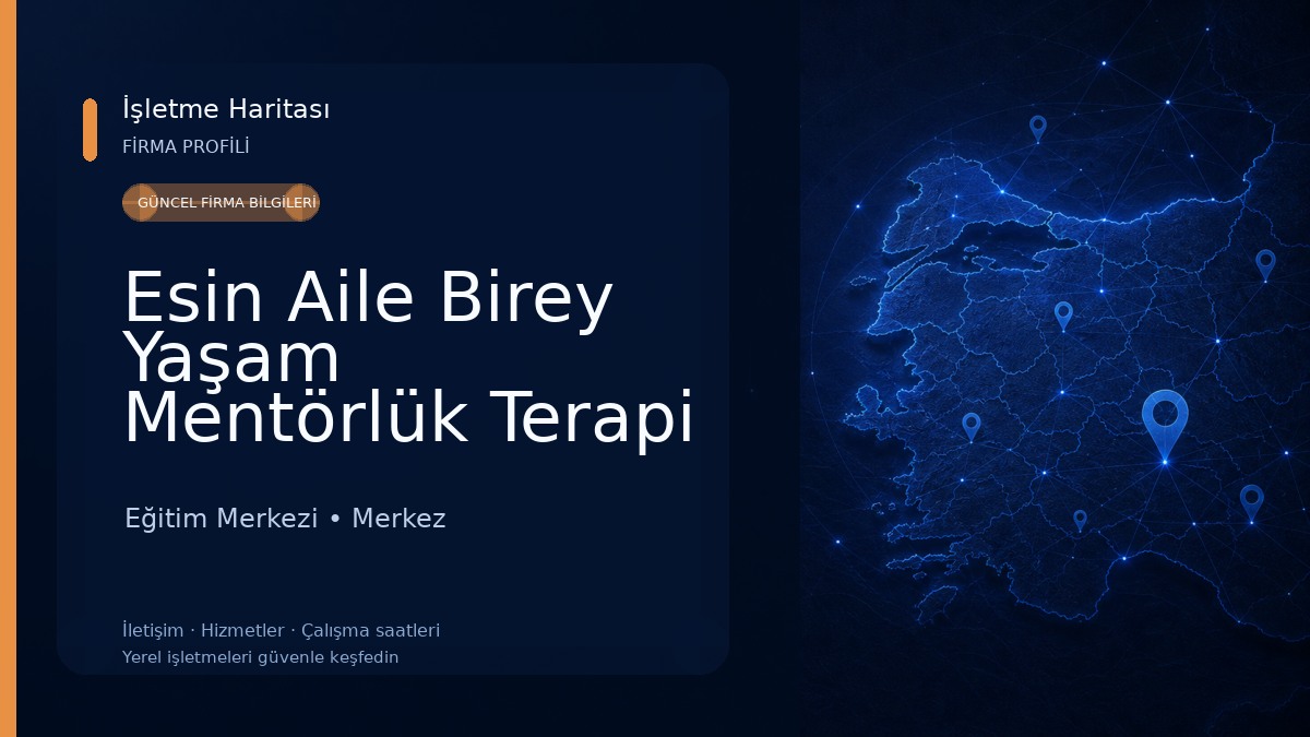 Esin Aile Birey Yaşam Mentörlük Terapi Merkezi