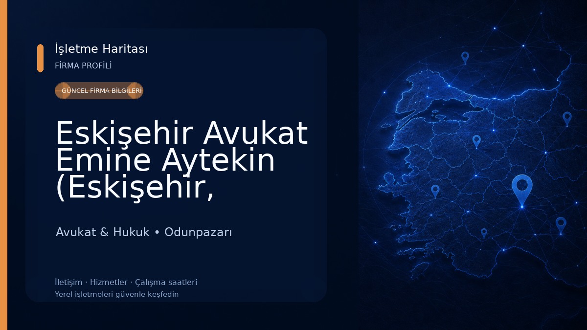 Eskişehir Avukat Emine Aytekin (Eskişehir, Boşanma Avukatı, Ceza Avukatı,İş Avukatı) Avukat & Hukuk