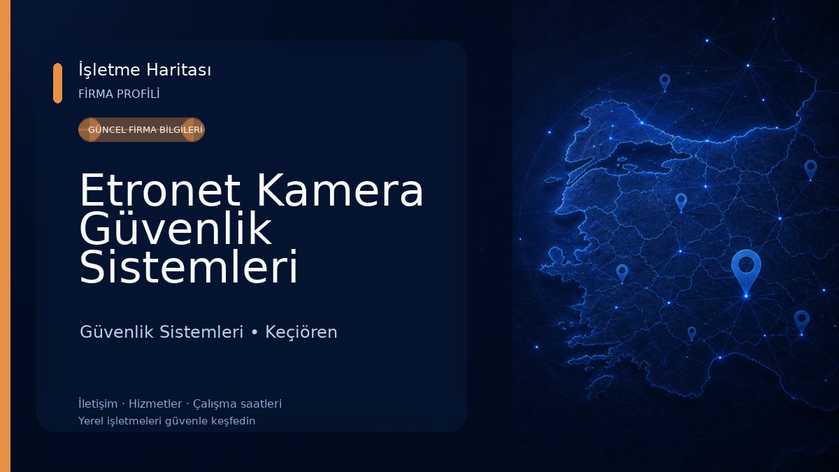 Etronet Kamera Güvenlik Sistemleri Güvenlik Sistemleri
