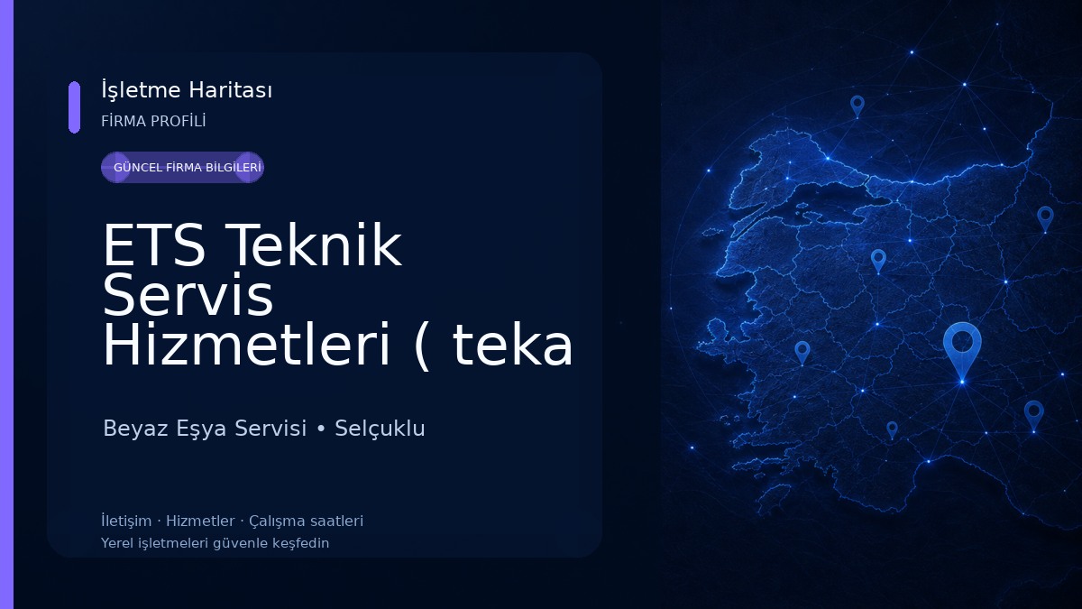 ETS Teknik Servis Hizmetleri ( teka thor vinola blanco pera eminçelik esco bexel olefini lanova ıcf konya yetkili servisi ) Beyaz Eşya Servisi