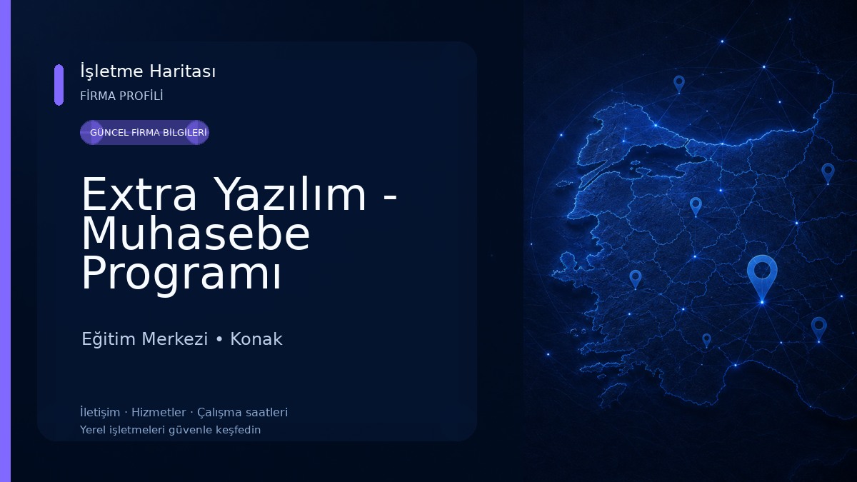 Extra Yazılım - Muhasebe Programı Eğitim Merkezi