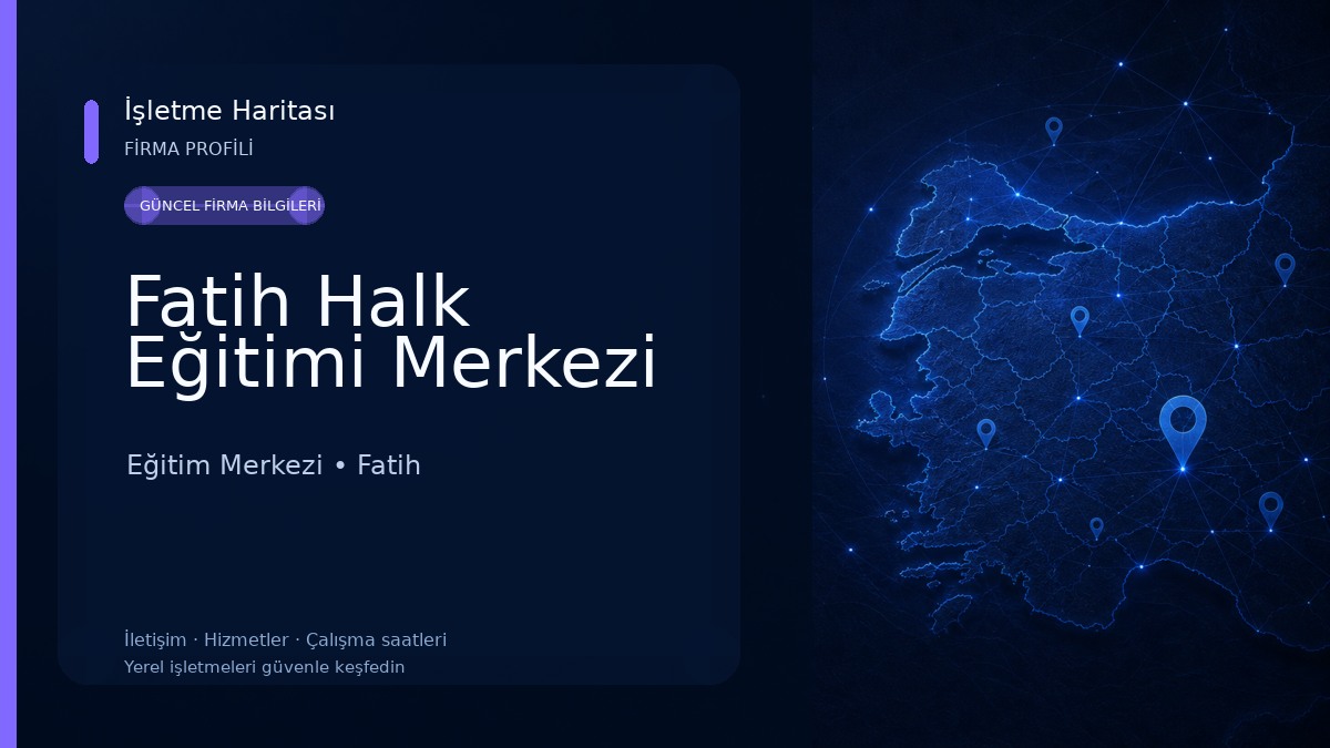 Fatih Halk Eğitimi Merkezi Eğitim Merkezi
