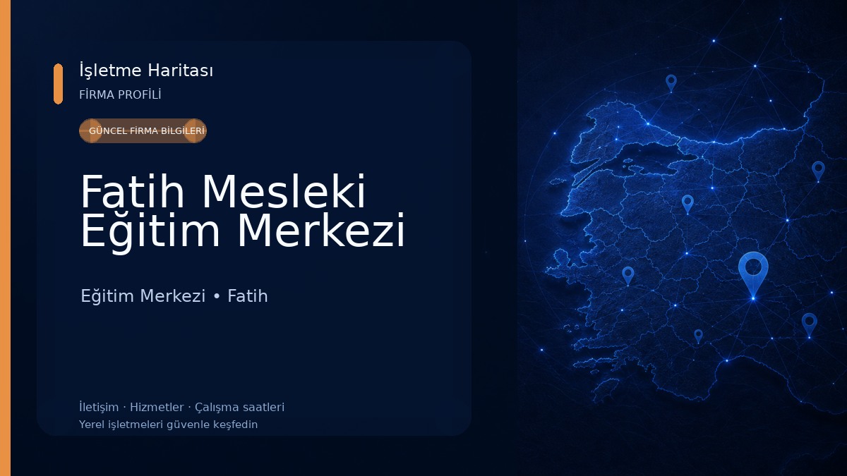 Fatih Mesleki Eğitim Merkezi Eğitim Merkezi