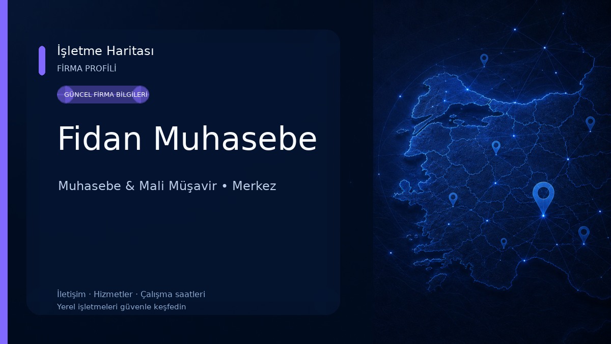Fidan Muhasebe Muhasebe & Mali Müşavir
