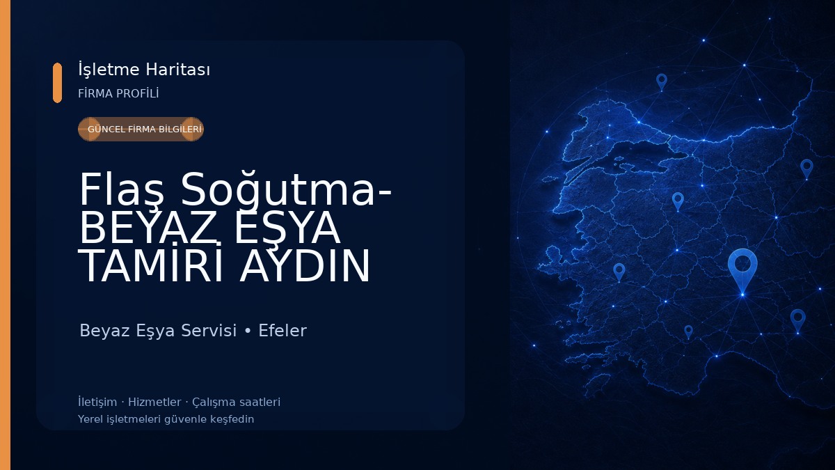 Flaş Soğutma- BEYAZ EŞYA TAMİRİ AYDIN Beyaz Eşya Servisi