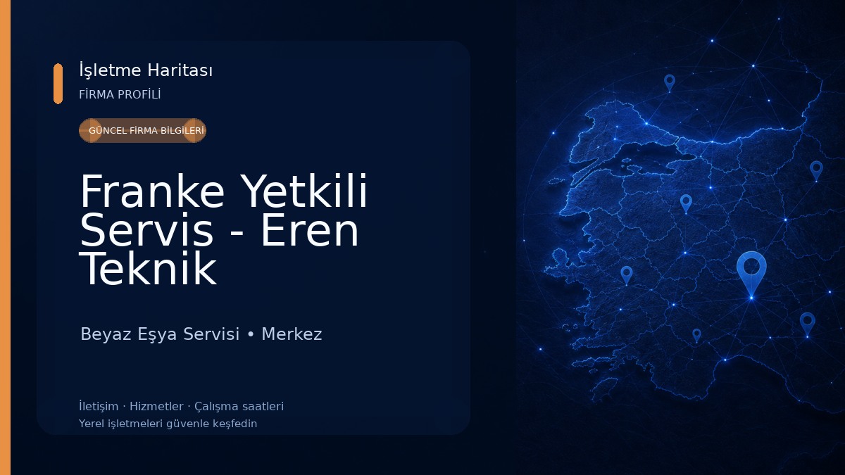 Franke Yetkili Servis - Eren Teknik Beyaz Eşya Servisi