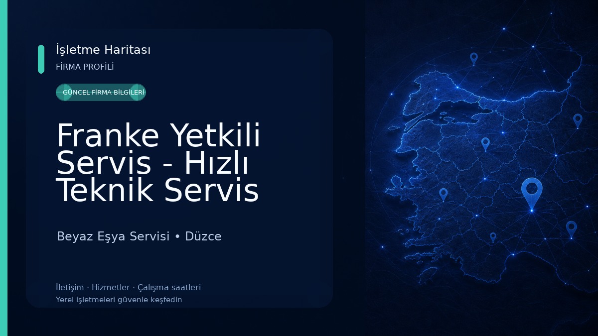 Franke Yetkili Servis - Hızlı Teknik Servis Beyaz Eşya Servisi