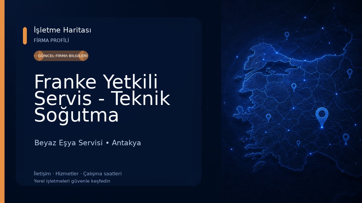 Franke Yetkili Servis - Teknik Soğutma Beyaz Eşya Servisi