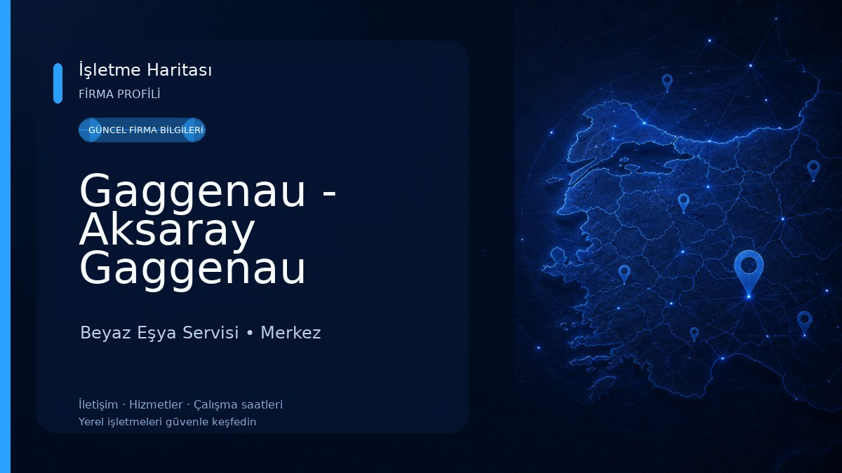 Gaggenau - Aksaray Gaggenau Yetkili Servisi Beyaz Eşya Servisi
