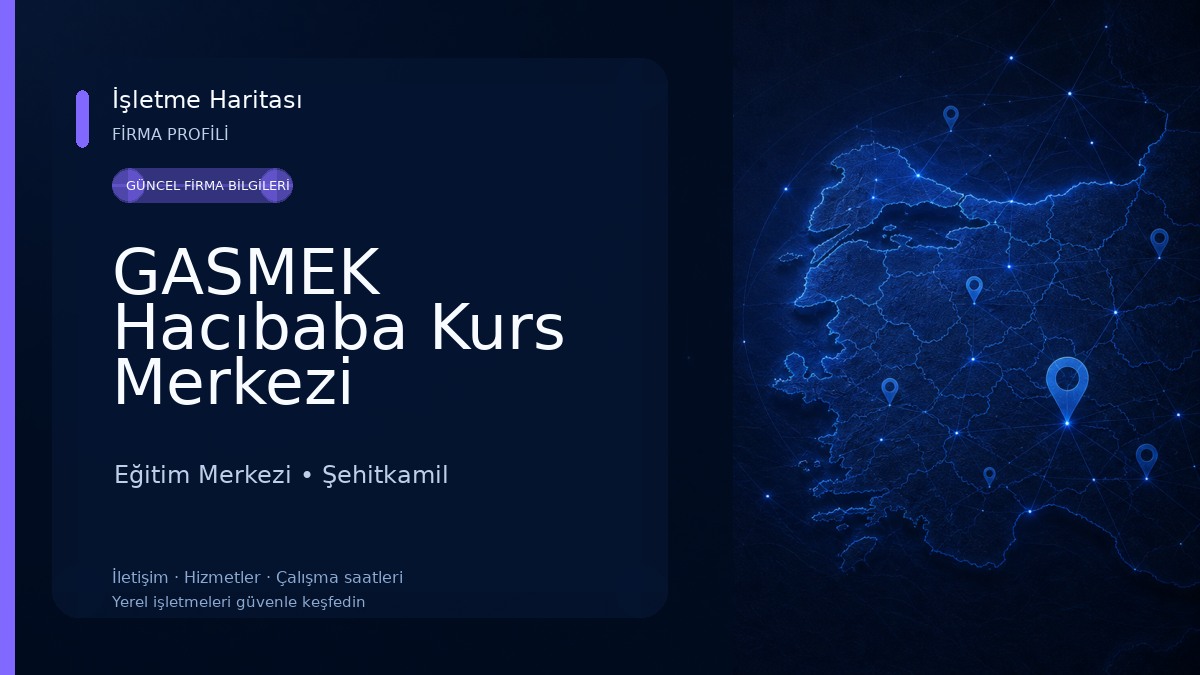 GASMEK Hacıbaba Kurs Merkezi