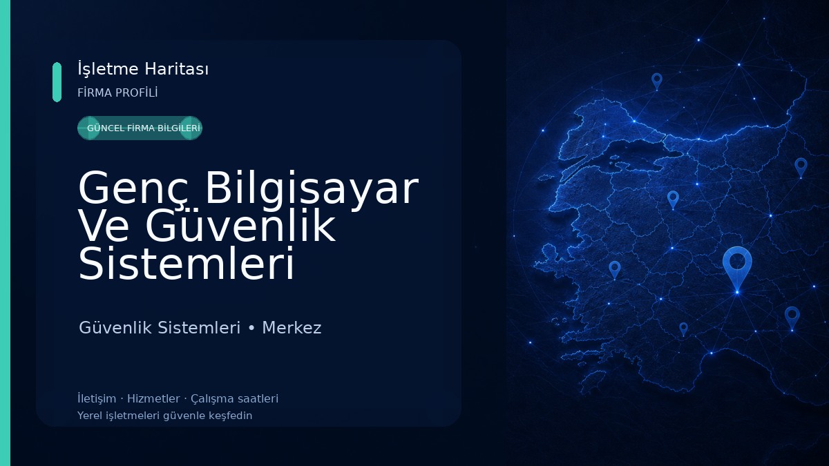 Genç Bilgisayar Ve Güvenlik Sistemleri Güvenlik Sistemleri