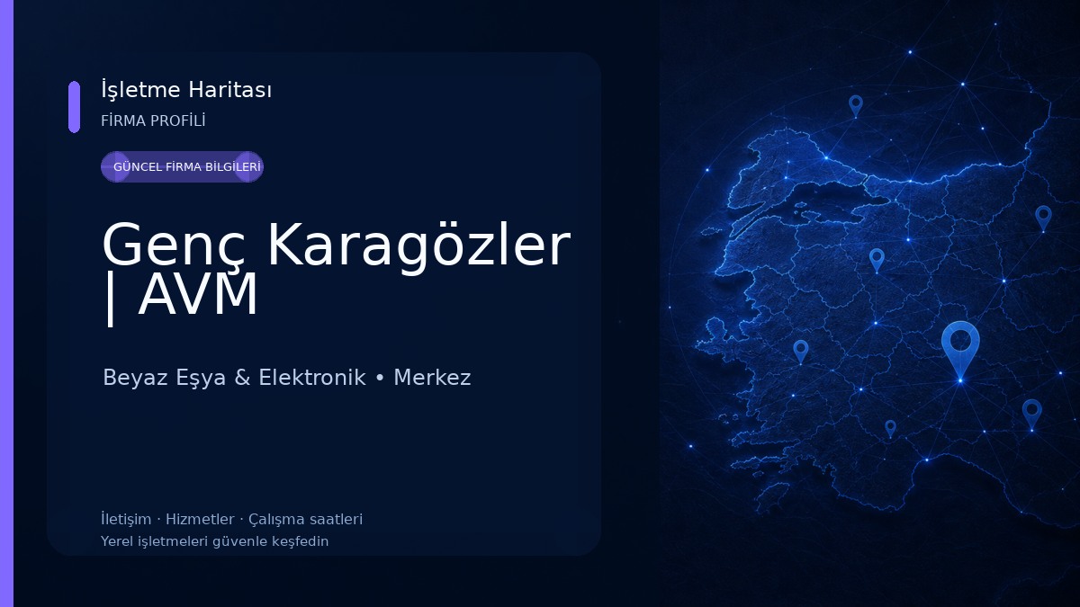 Genç Karagözler | AVM Beyaz Eşya & Elektronik