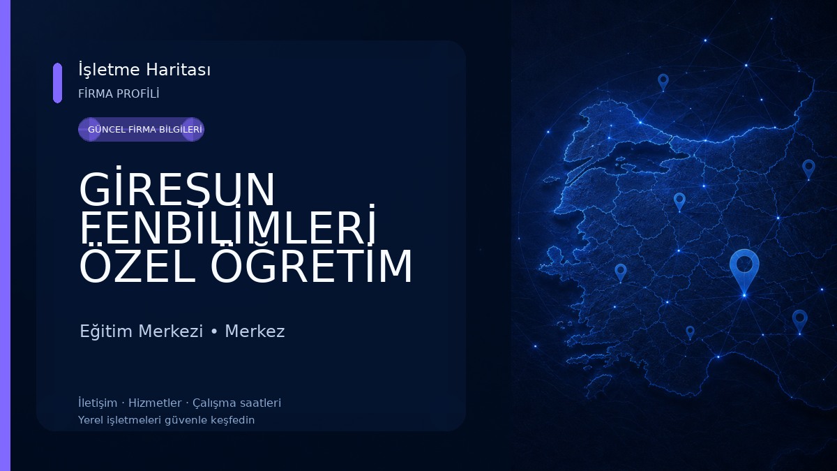 GİRESUN FENBİLİMLERİ ÖZEL ÖĞRETİM KURSU Eğitim Merkezi