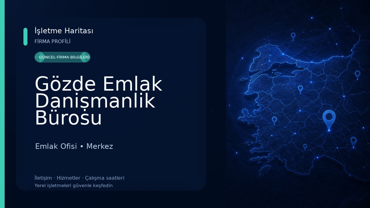 Gözde Emlak Daniṣmanlik Bürosu 