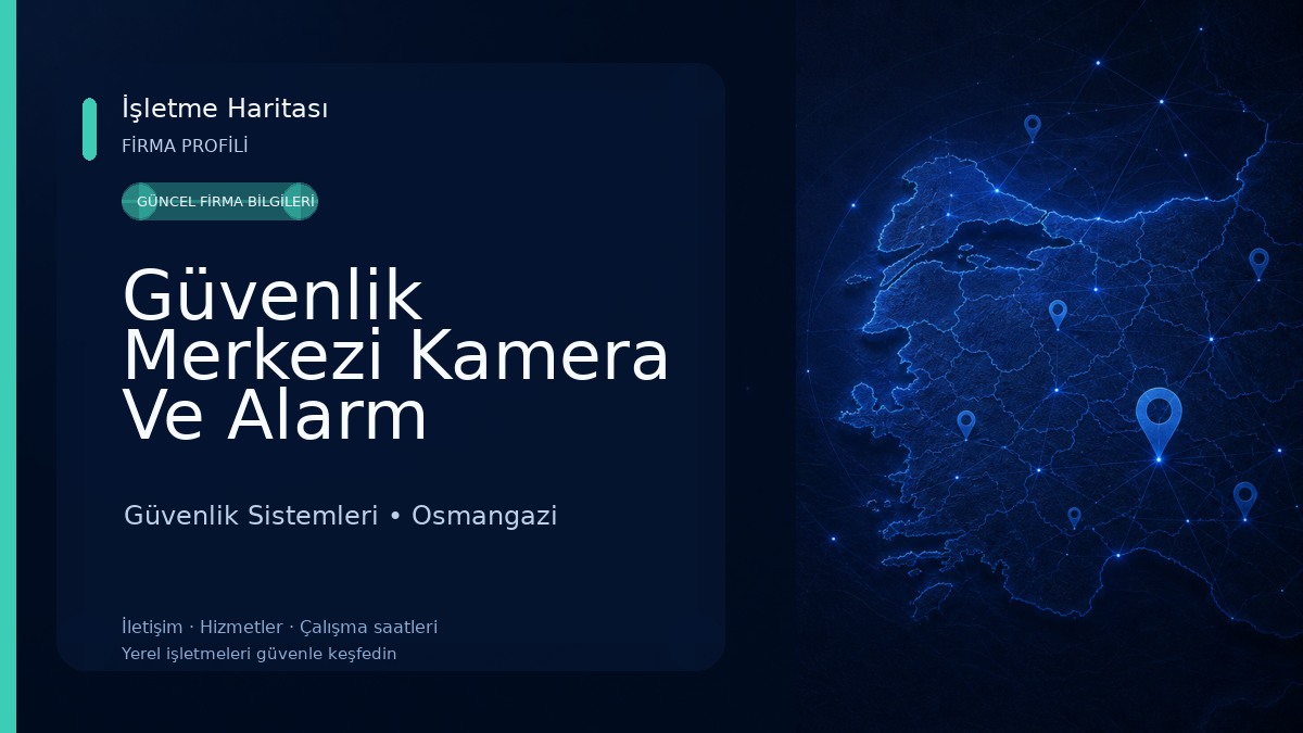 Güvenlik Merkezi Kamera Ve Alarm Sistemleri 