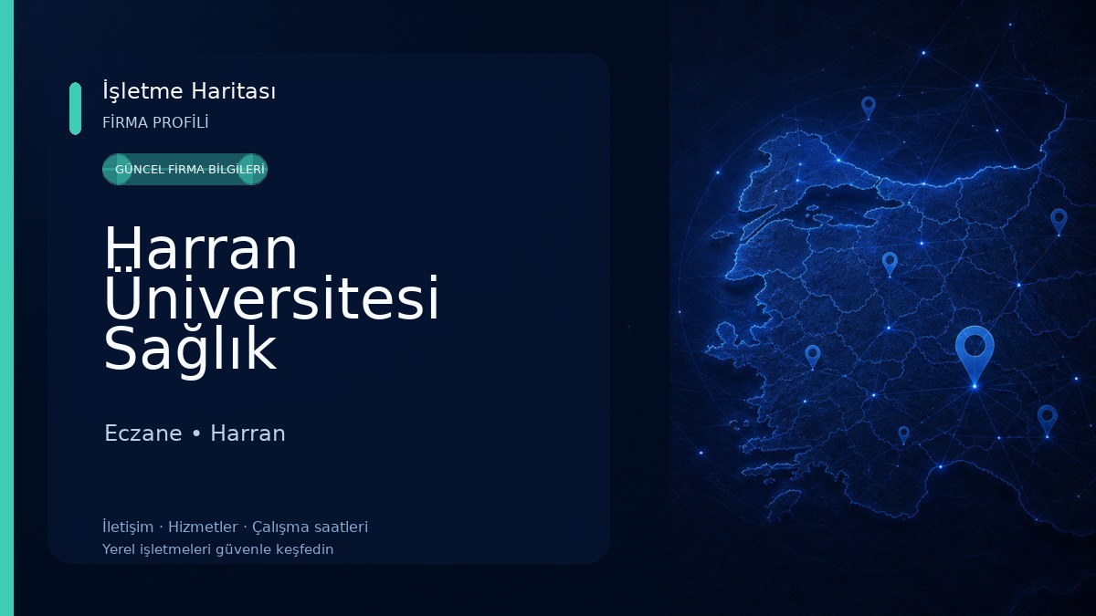 Harran Üniversitesi Sağlık Hizmetleri Meslek Yüksekokulu Eczane