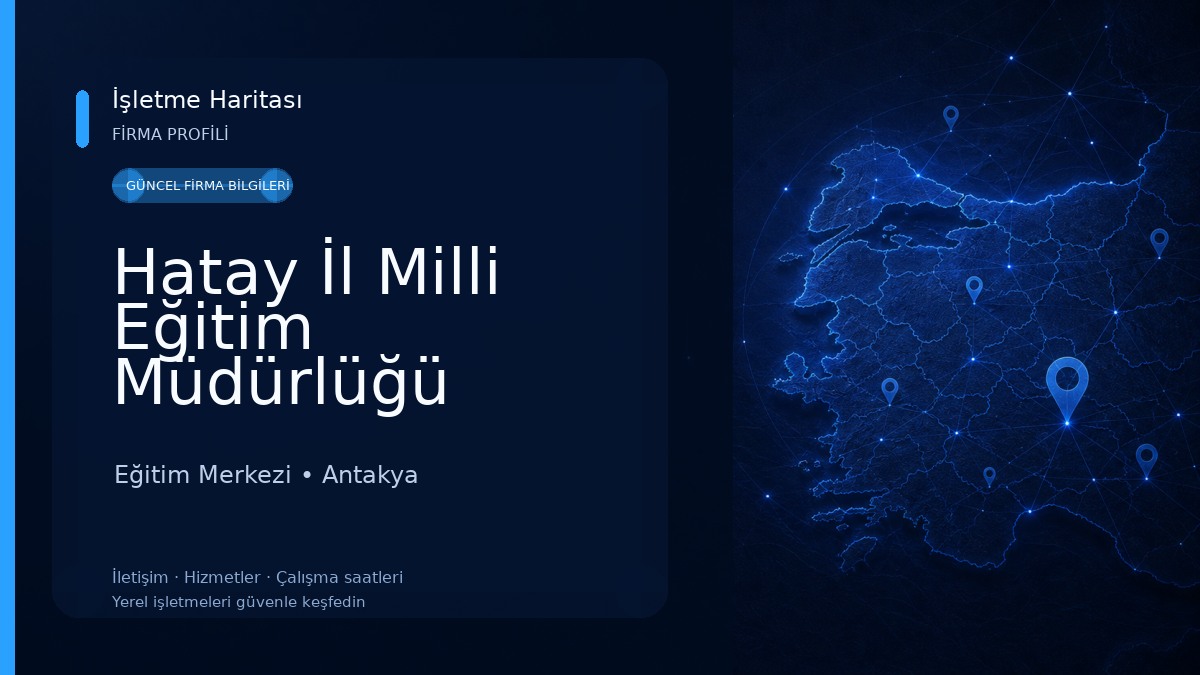 Hatay İl Milli Eğitim Müdürlüğü