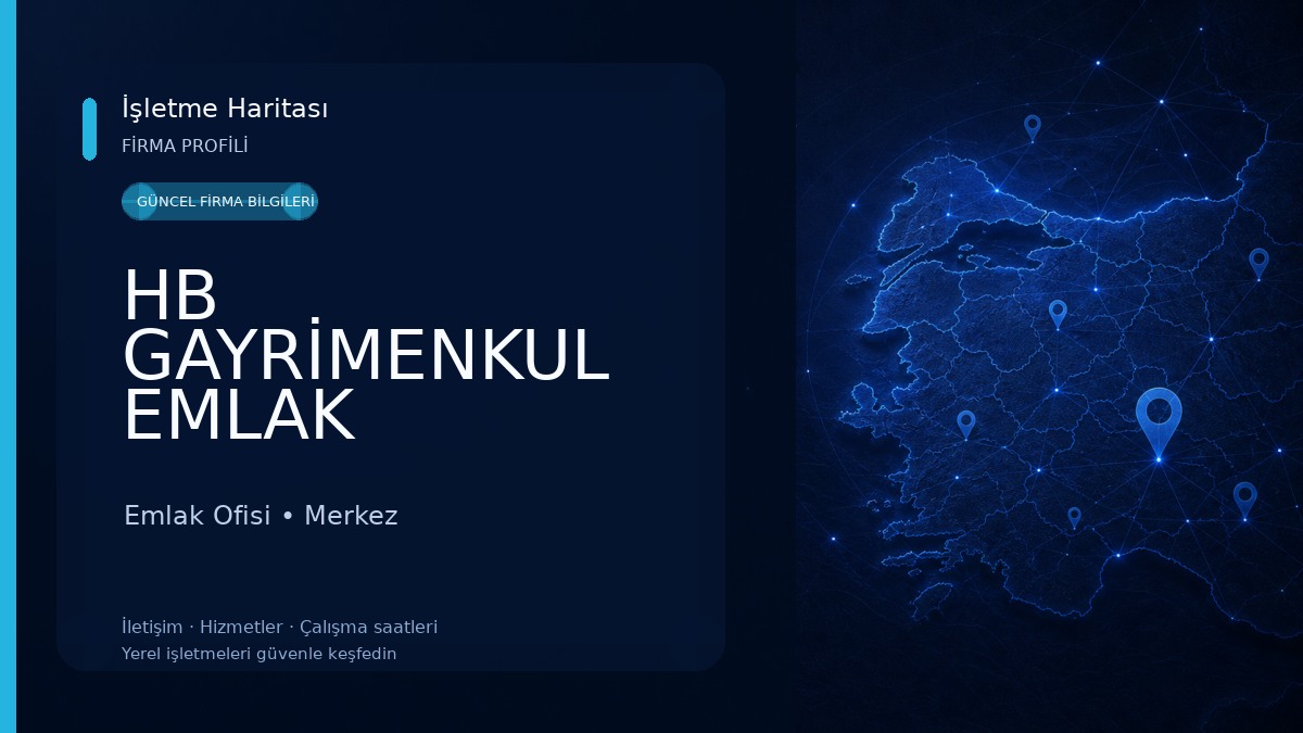 HB GAYRİMENKUL EMLAK DANIŞMANLIK Emlak Ofisi