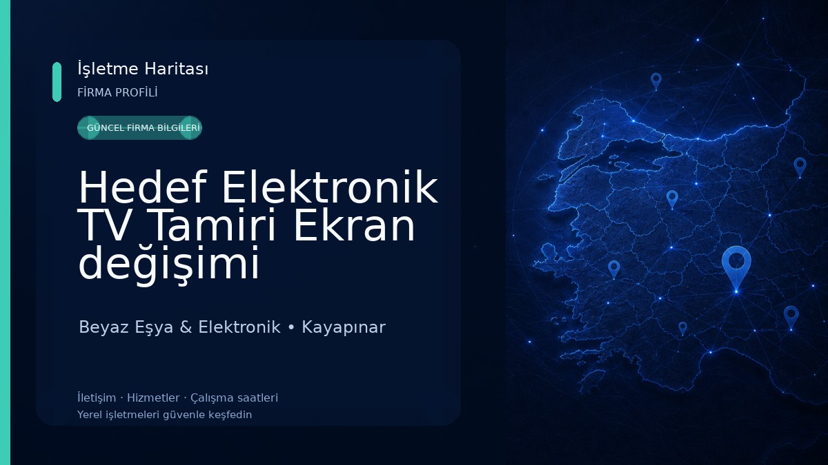 Hedef Elektronik TV Tamiri Ekran değişimi
