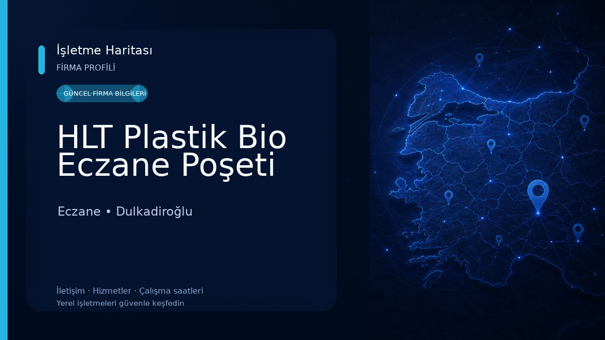 HLT Plastik Bio Eczane Poşeti