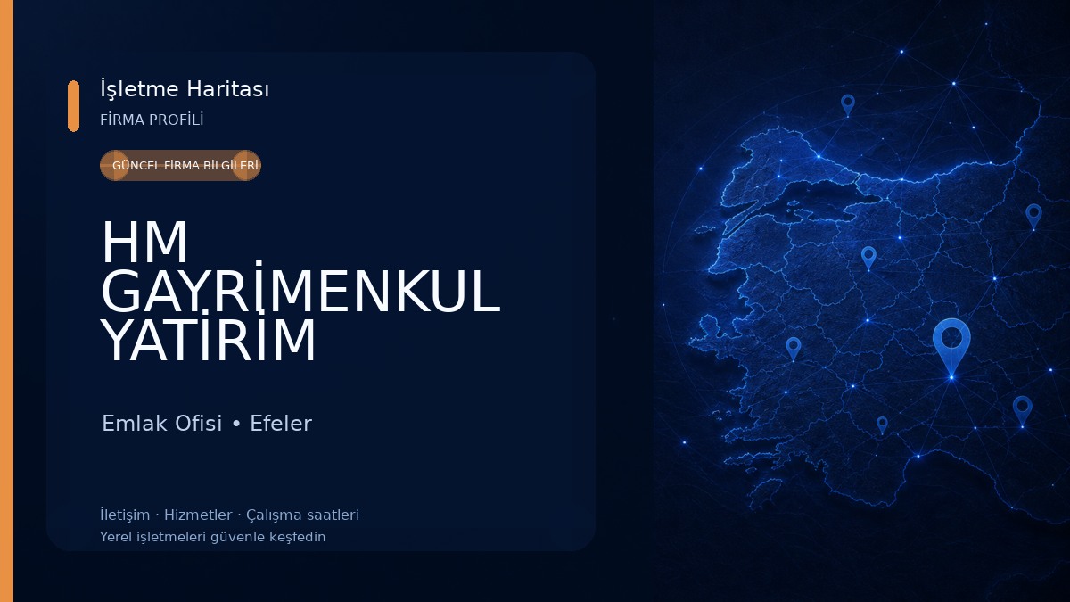 HM GAYRİMENKUL YATİRİM DANİSMANLİGİ Emlak Ofisi